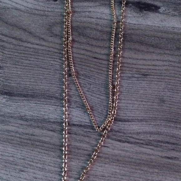 Lane Bryant Gold Tone Earrings and Necklace - Picture 3 of 5
